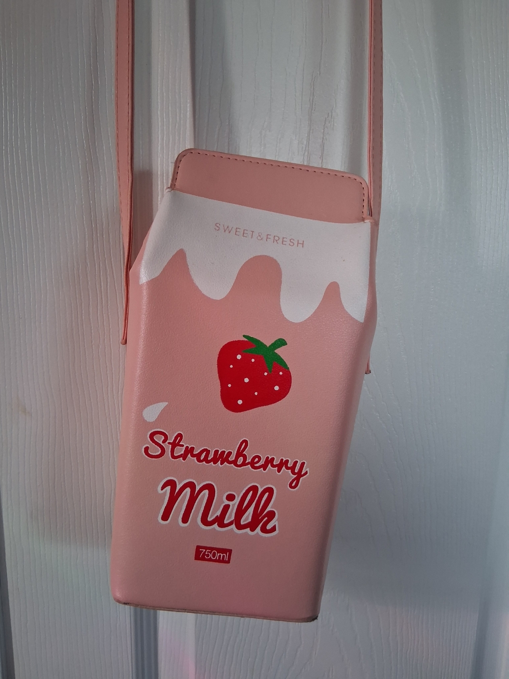 Strawberry Milk Crossbody Bag